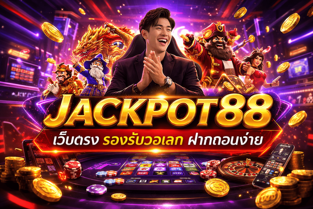 JACKPOT88 เว็บตรง รองรับวอเลท ฝากถอนง่าย